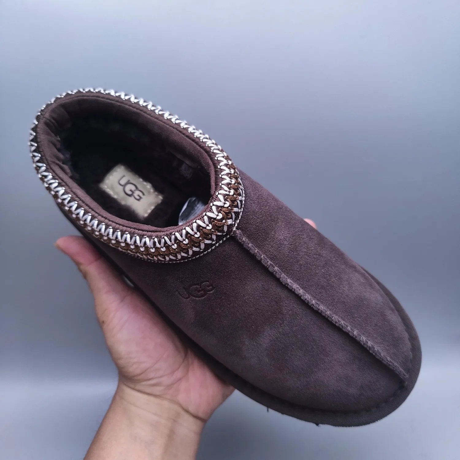 💰440 UGG sheepskin one-piece snow boots for women 5955 men's shoes 5950 one-legged home style for men and women Color: Maroon Black Sand Gray Chocolate Number: 35-45